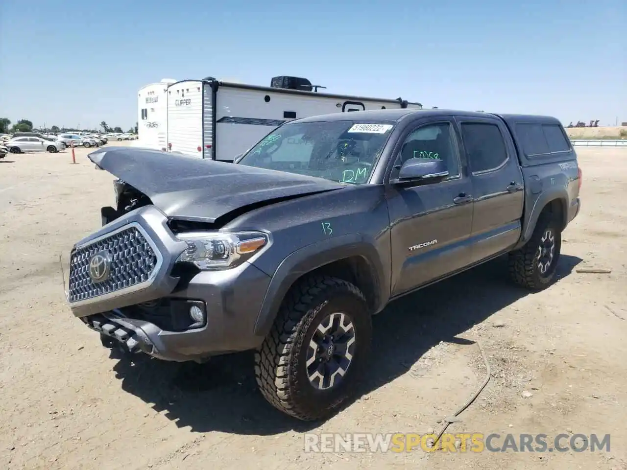 2 Photograph of a damaged car 3TMCZ5AN1KM259672 TOYOTA TACOMA 2019