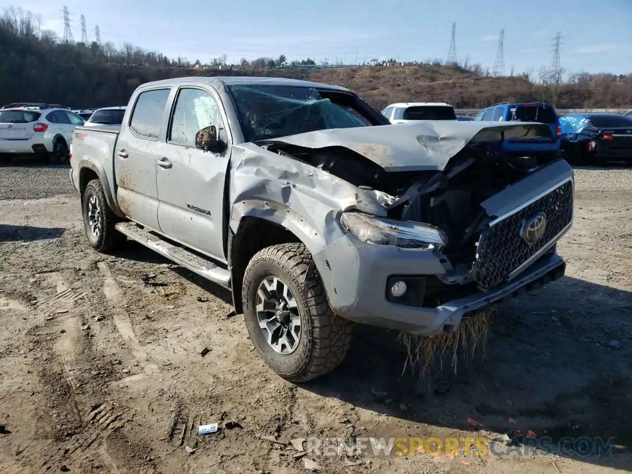 1 Photograph of a damaged car 3TMCZ5AN1KM271885 TOYOTA TACOMA 2019