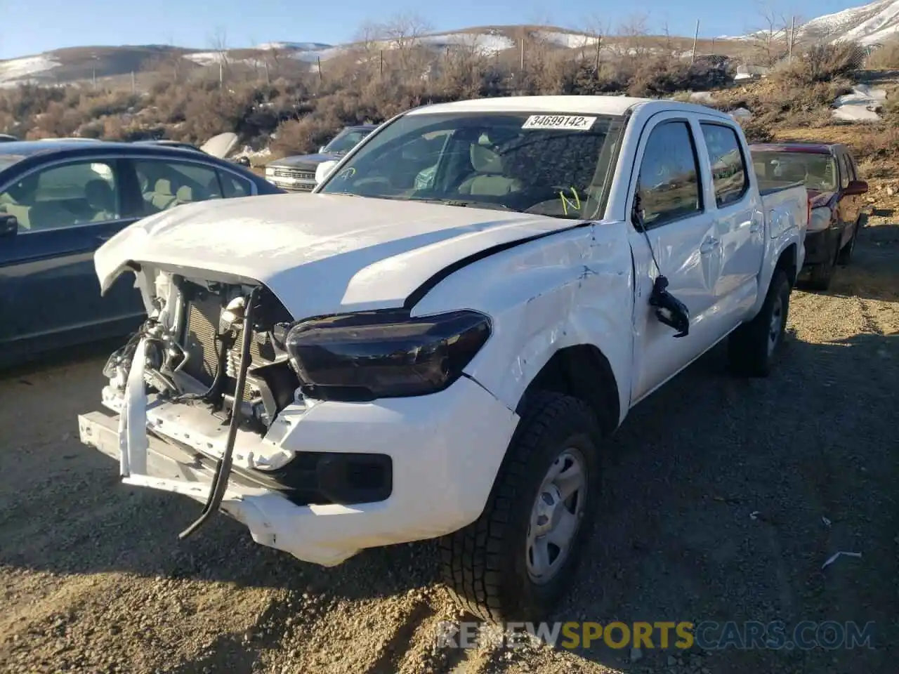 2 Photograph of a damaged car 3TMCZ5AN1KM275144 TOYOTA TACOMA 2019