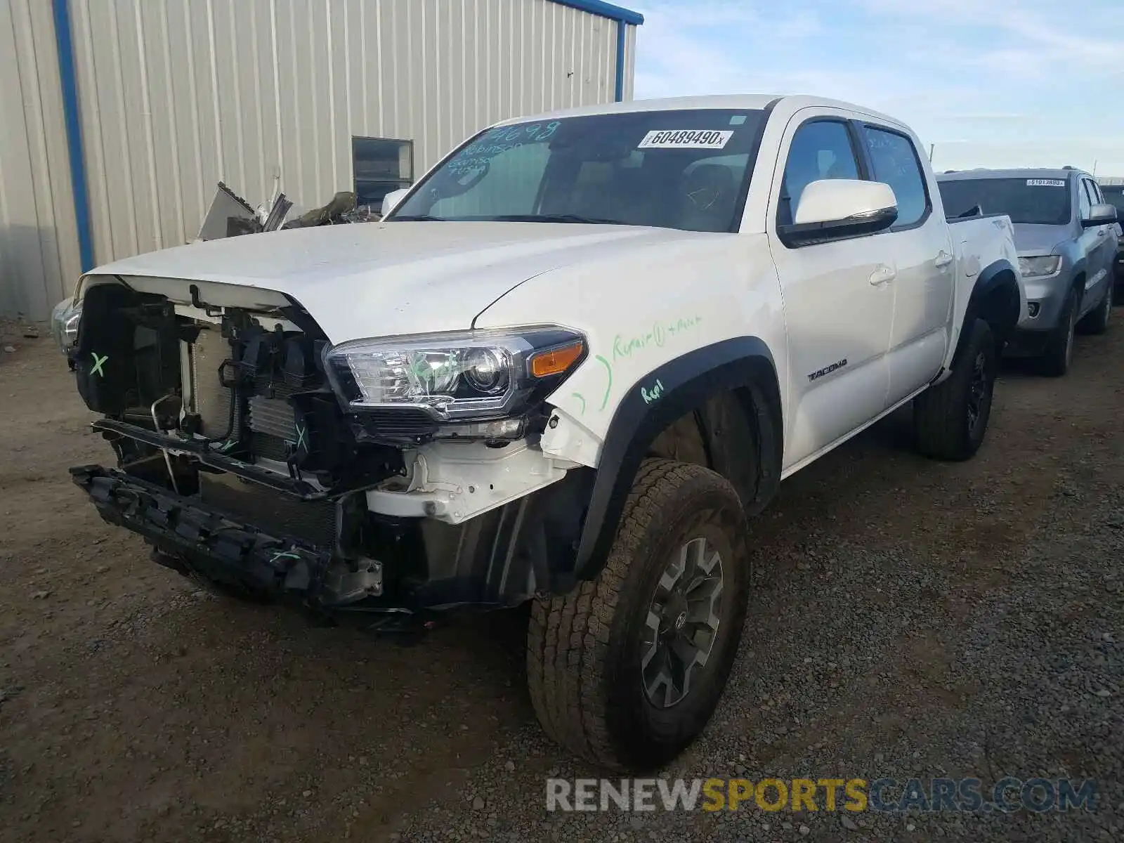 2 Photograph of a damaged car 3TMCZ5AN1KM276794 TOYOTA TACOMA 2019