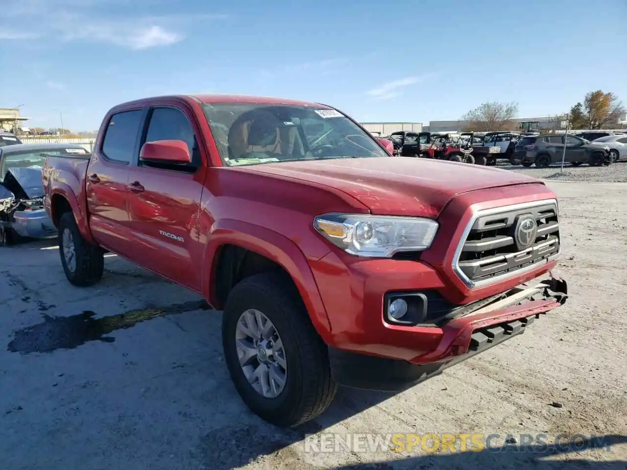 1 Photograph of a damaged car 3TMCZ5AN1KM283227 TOYOTA TACOMA 2019