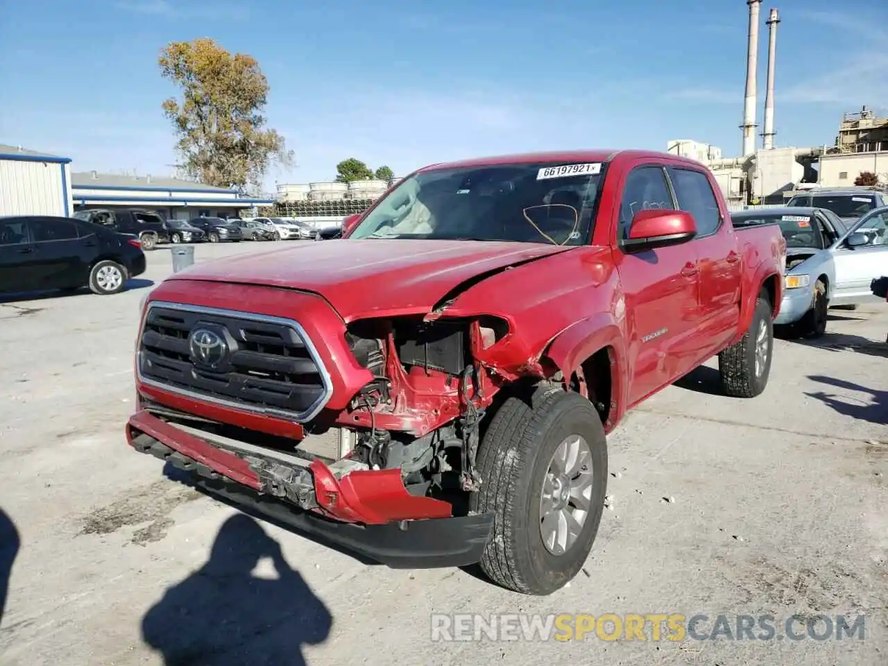 2 Photograph of a damaged car 3TMCZ5AN1KM283227 TOYOTA TACOMA 2019