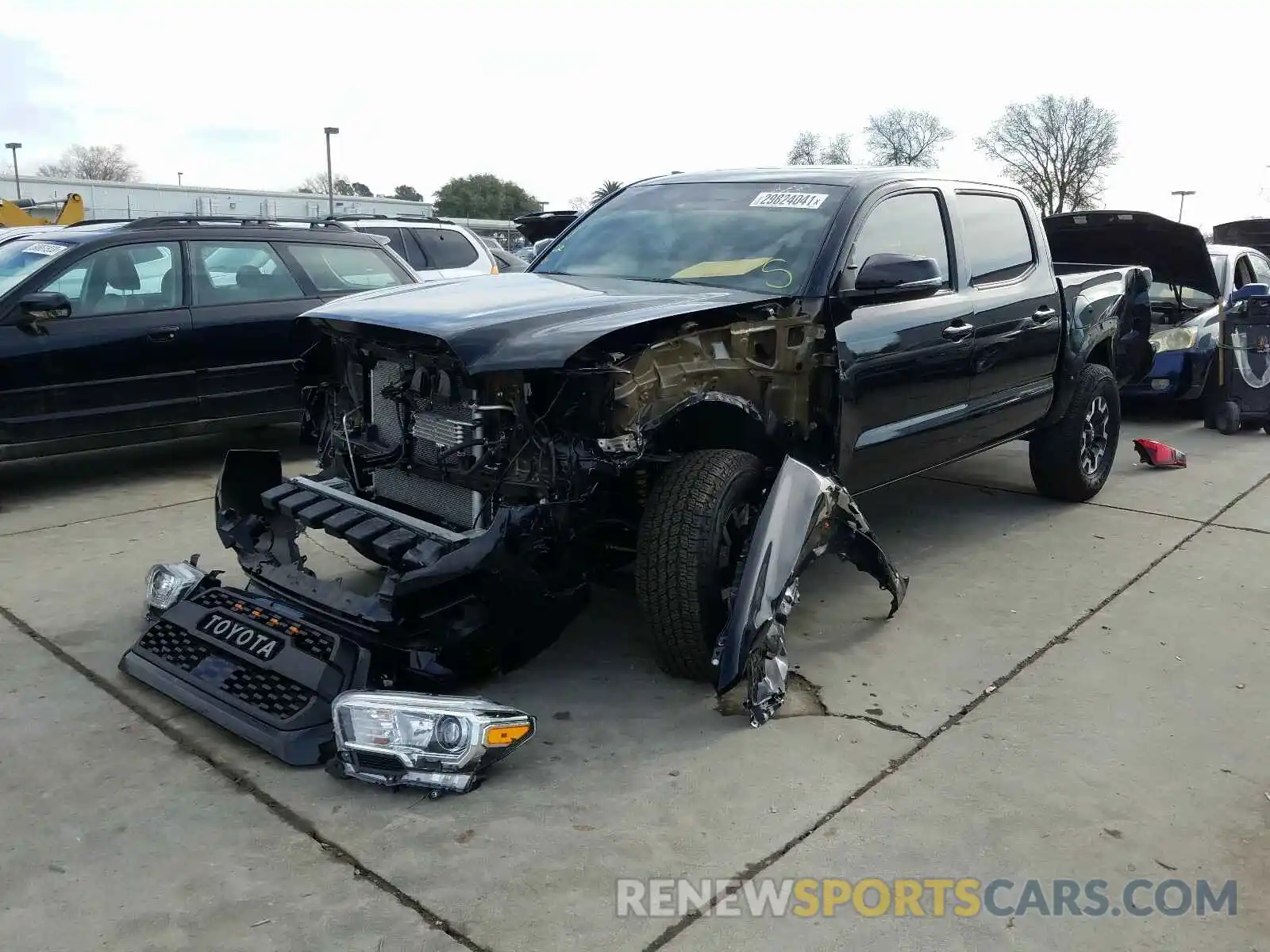 2 Photograph of a damaged car 3TMCZ5AN1KM283714 TOYOTA TACOMA 2019