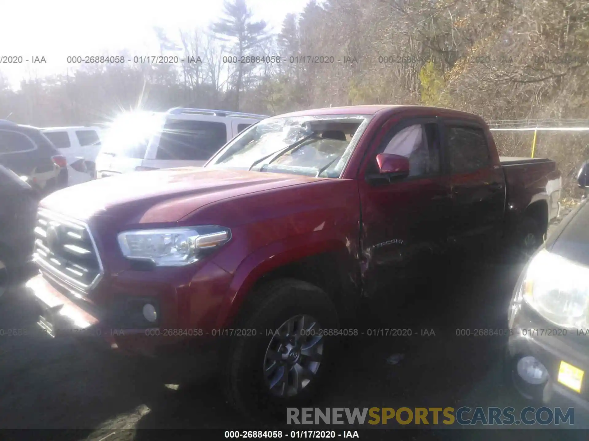 2 Photograph of a damaged car 3TMCZ5AN1KM287343 TOYOTA TACOMA 2019