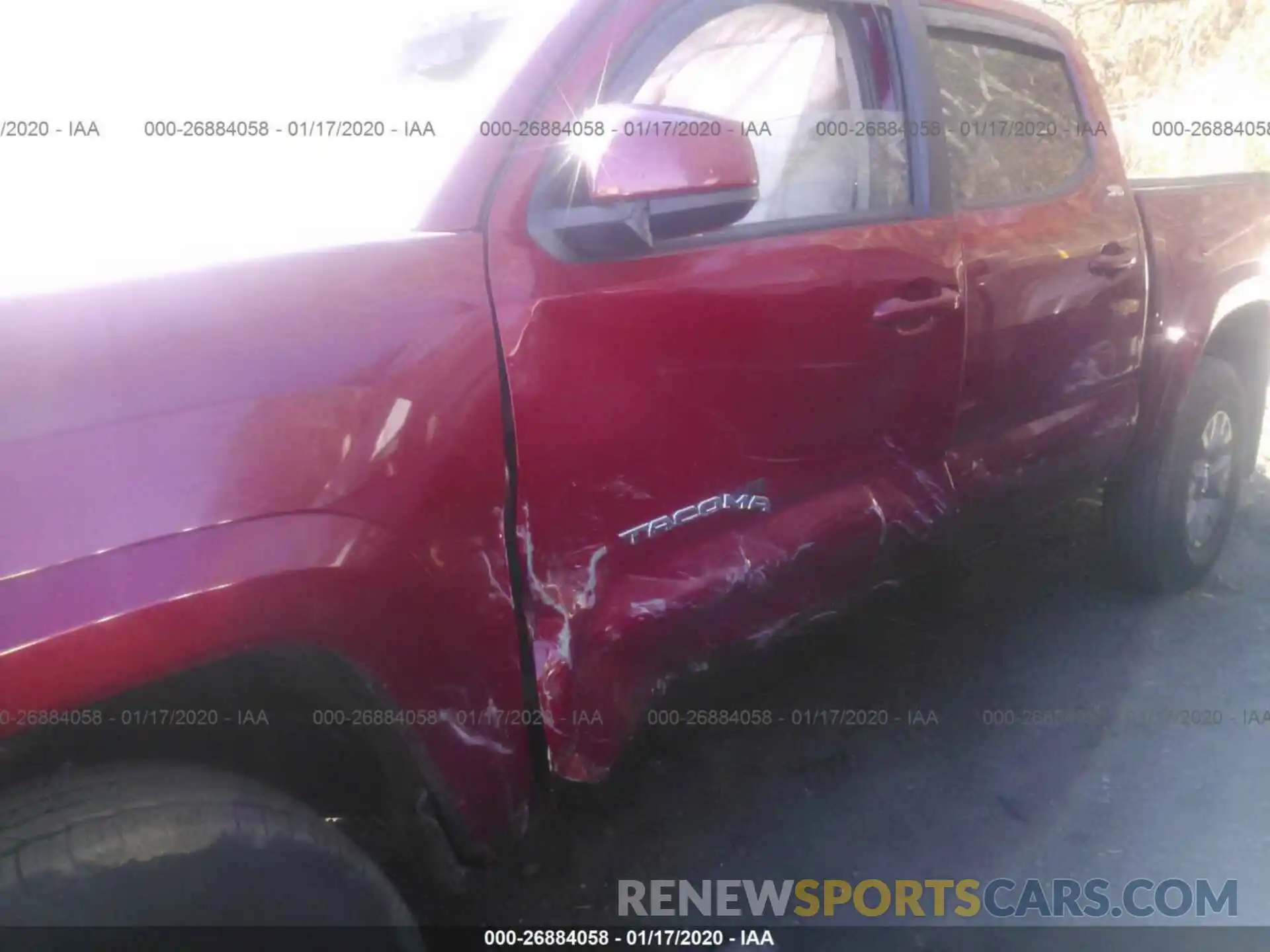 6 Photograph of a damaged car 3TMCZ5AN1KM287343 TOYOTA TACOMA 2019