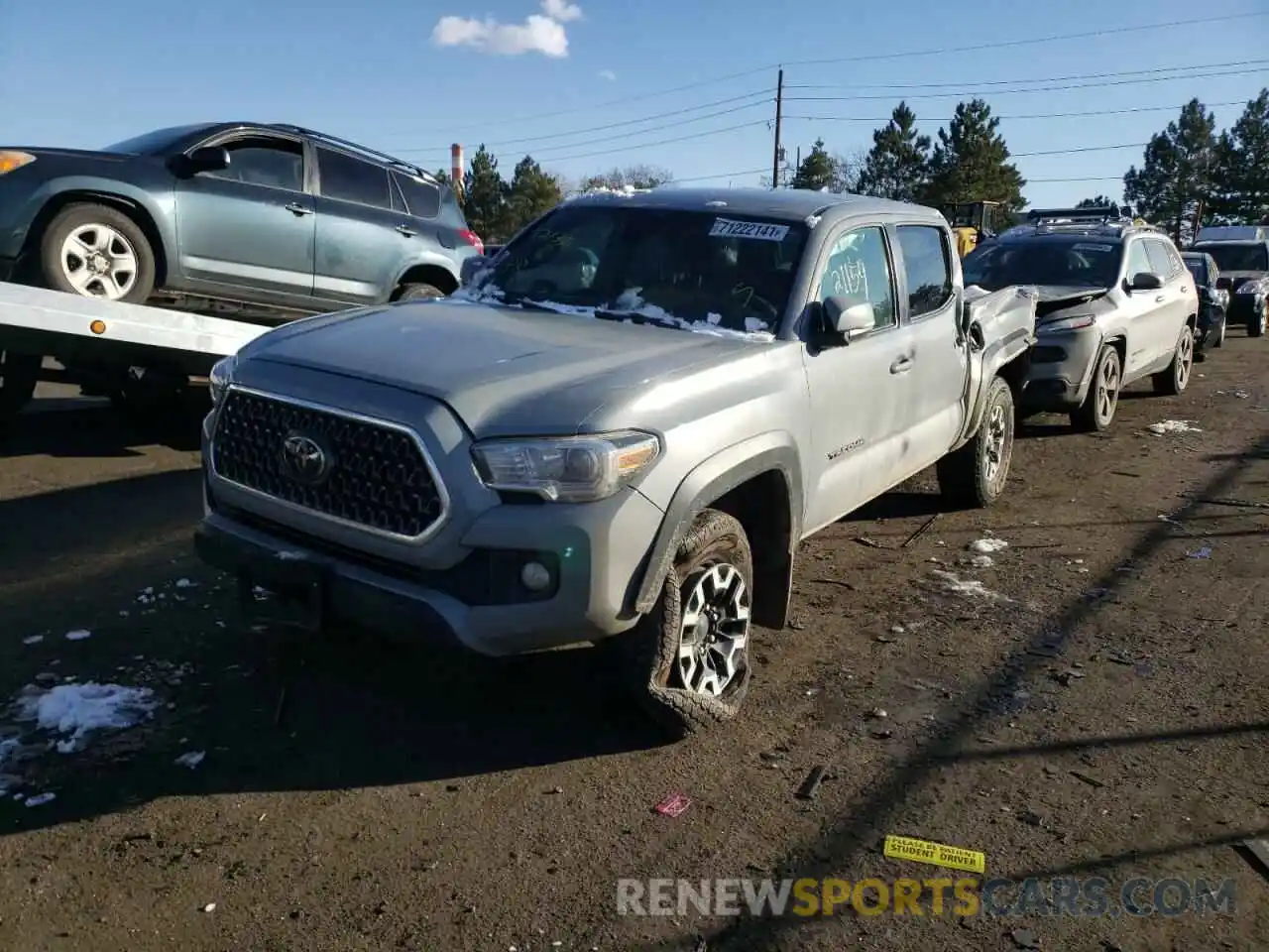 2 Photograph of a damaged car 3TMCZ5AN1KM287441 TOYOTA TACOMA 2019