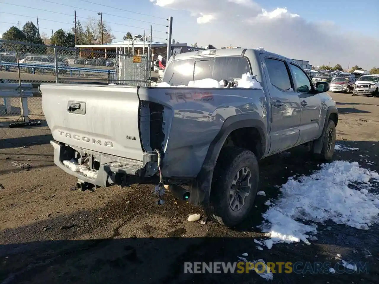 4 Photograph of a damaged car 3TMCZ5AN1KM287441 TOYOTA TACOMA 2019