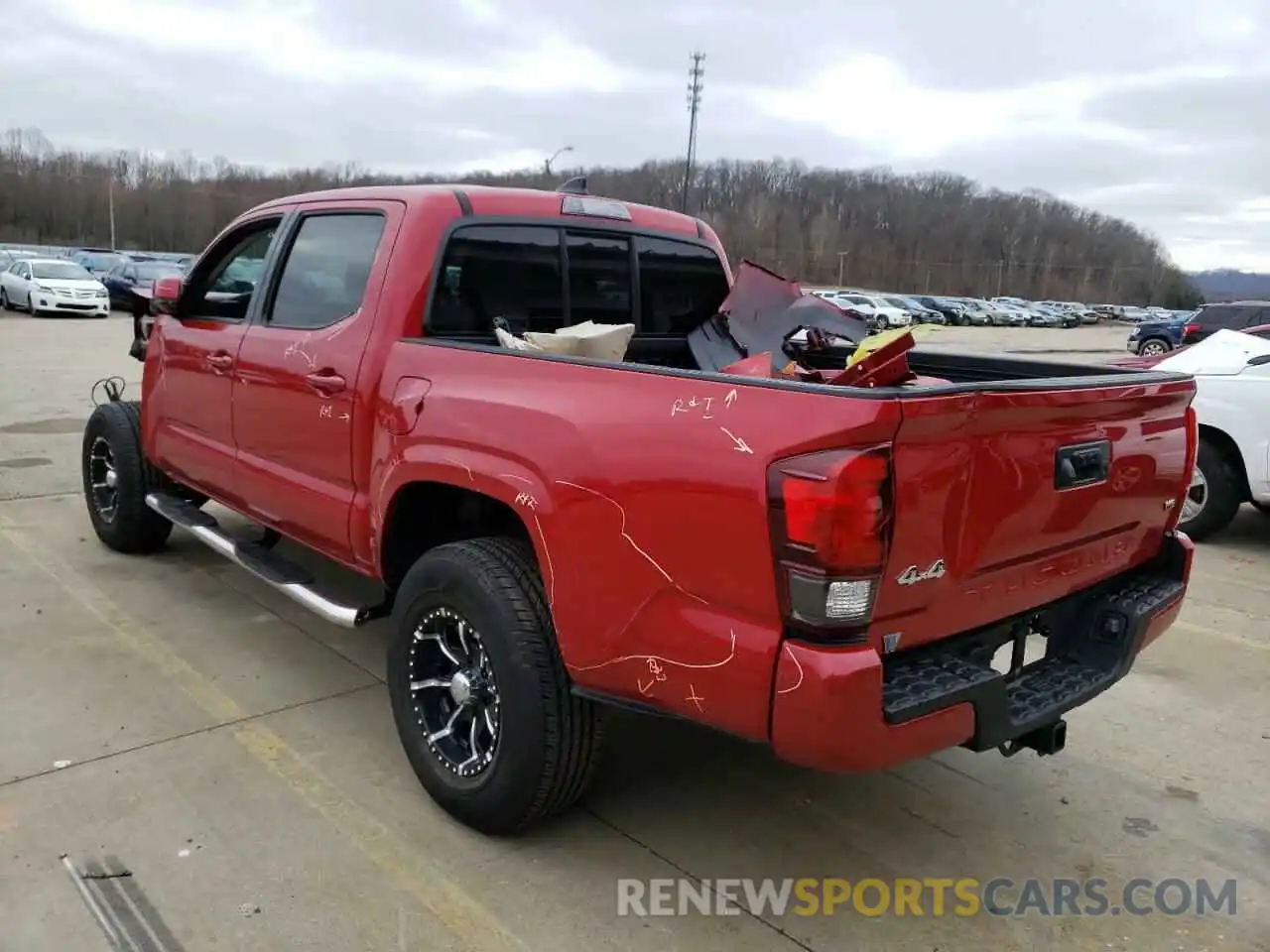 3 Photograph of a damaged car 3TMCZ5AN1KM287889 TOYOTA TACOMA 2019