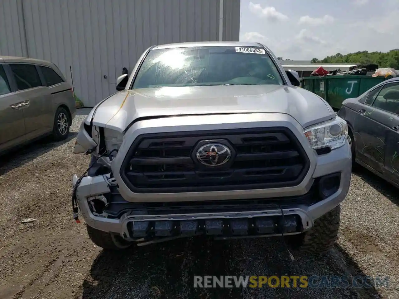 9 Photograph of a damaged car 3TMCZ5AN2KM189504 TOYOTA TACOMA 2019