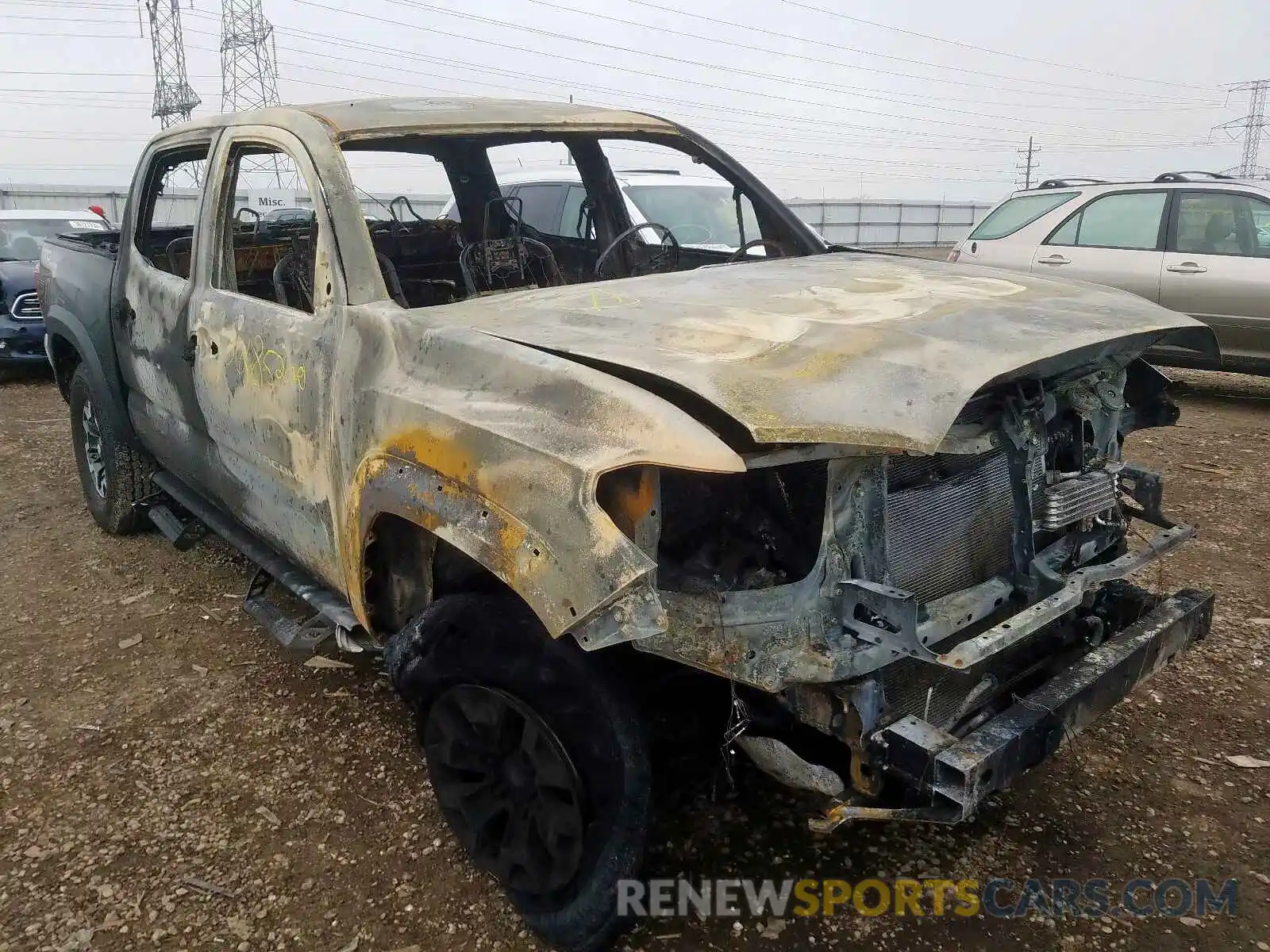 1 Photograph of a damaged car 3TMCZ5AN2KM190989 TOYOTA TACOMA 2019