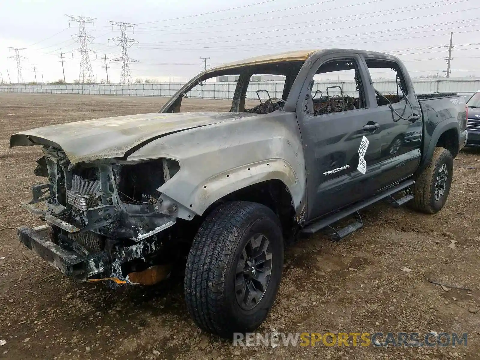 2 Photograph of a damaged car 3TMCZ5AN2KM190989 TOYOTA TACOMA 2019