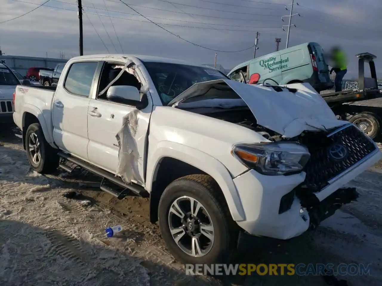 1 Photograph of a damaged car 3TMCZ5AN2KM191303 TOYOTA TACOMA 2019