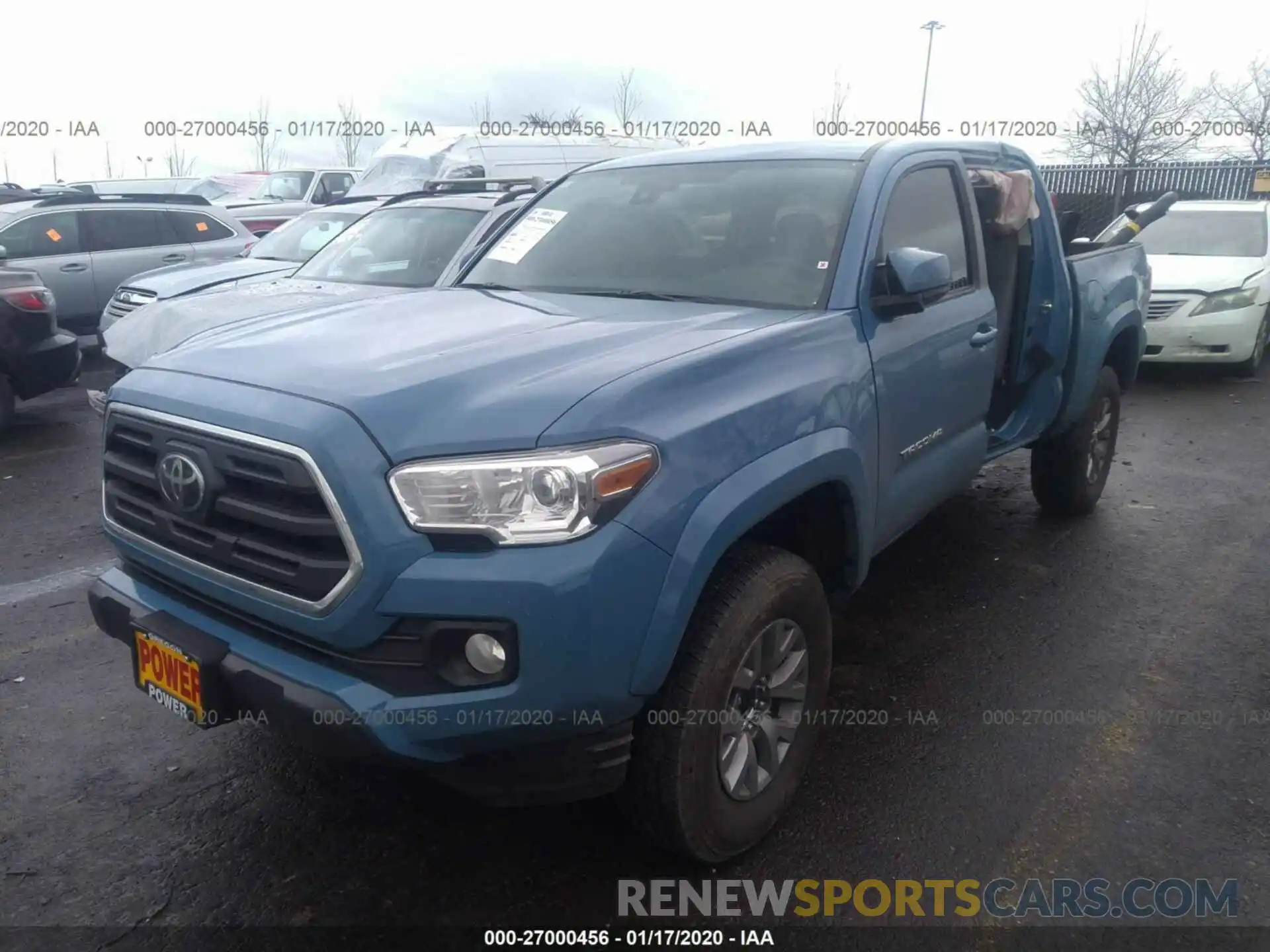 2 Photograph of a damaged car 3TMCZ5AN2KM196355 TOYOTA TACOMA 2019