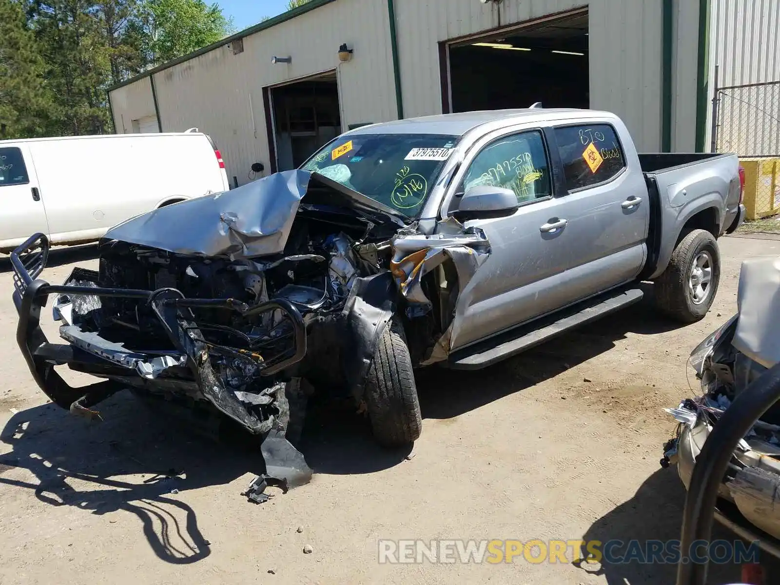 2 Photograph of a damaged car 3TMCZ5AN2KM202848 TOYOTA TACOMA 2019