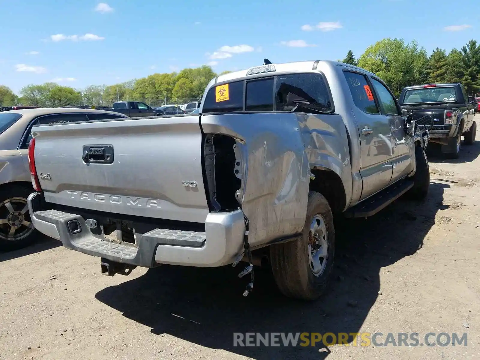 4 Photograph of a damaged car 3TMCZ5AN2KM202848 TOYOTA TACOMA 2019