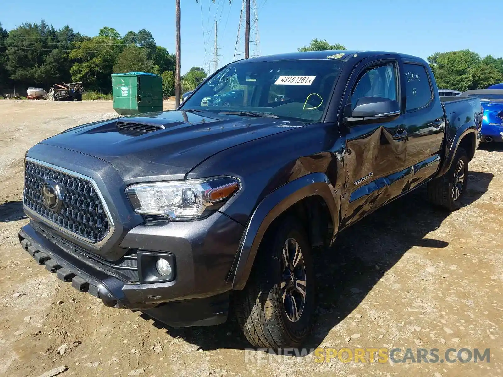 2 Photograph of a damaged car 3TMCZ5AN2KM204289 TOYOTA TACOMA 2019