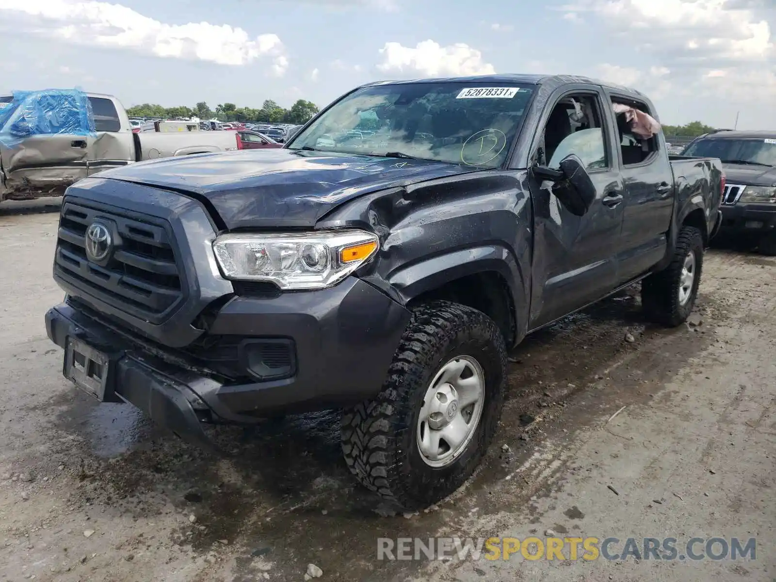 2 Photograph of a damaged car 3TMCZ5AN2KM206950 TOYOTA TACOMA 2019