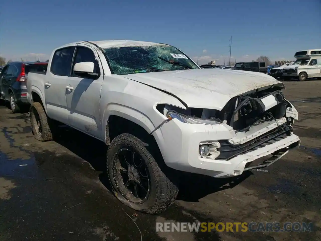 1 Photograph of a damaged car 3TMCZ5AN2KM214336 TOYOTA TACOMA 2019