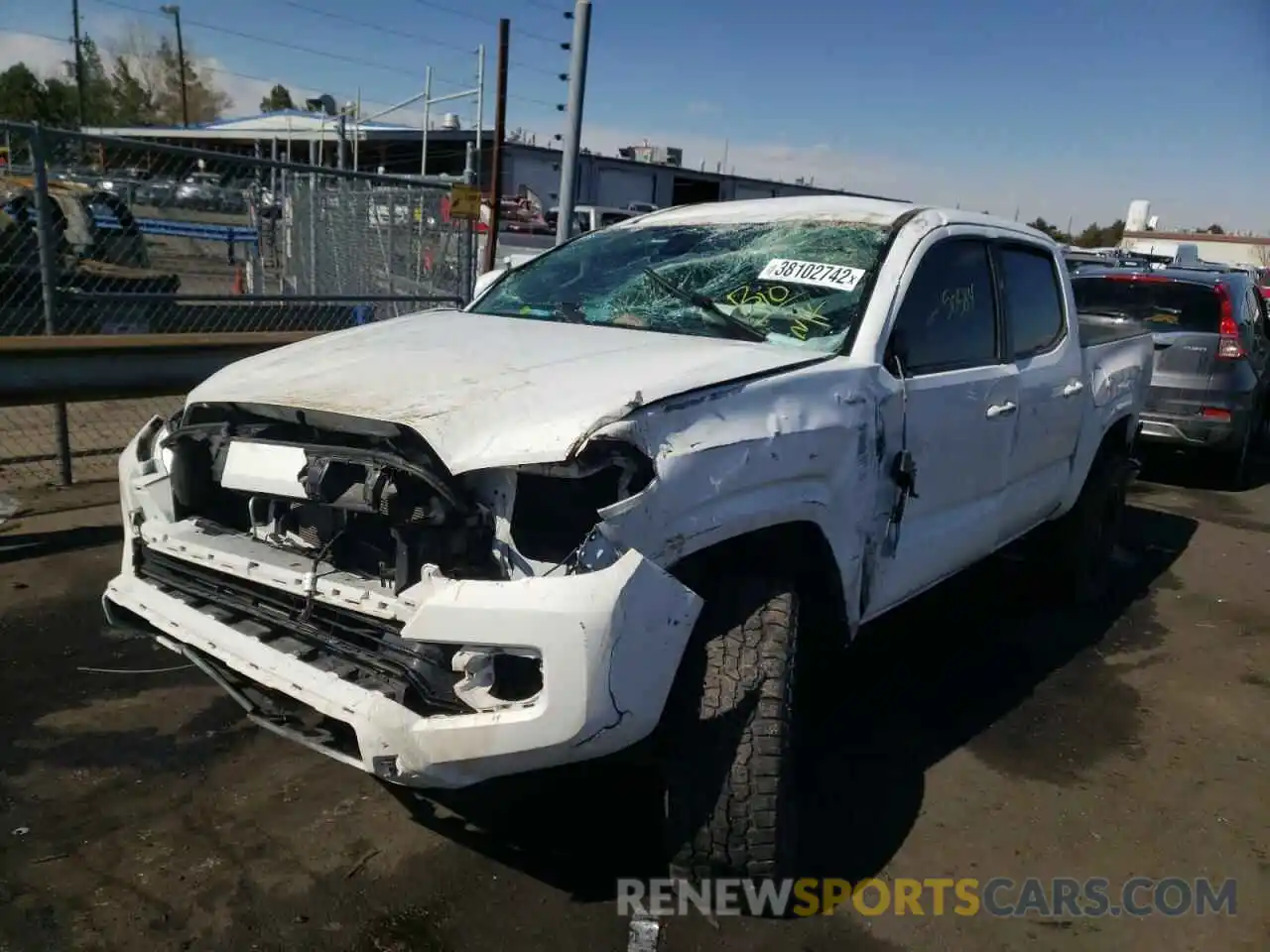 2 Photograph of a damaged car 3TMCZ5AN2KM214336 TOYOTA TACOMA 2019