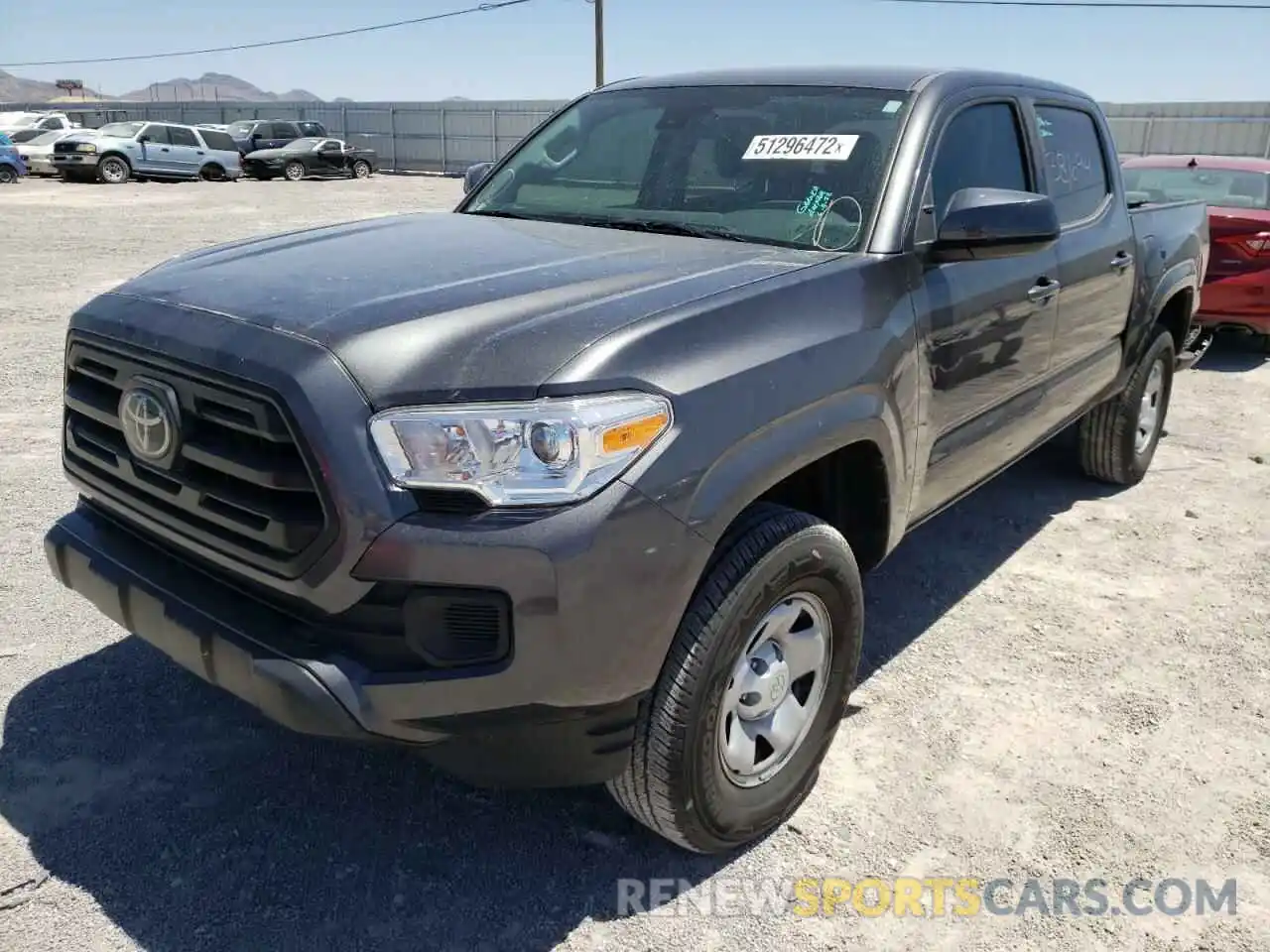 2 Photograph of a damaged car 3TMCZ5AN2KM216488 TOYOTA TACOMA 2019