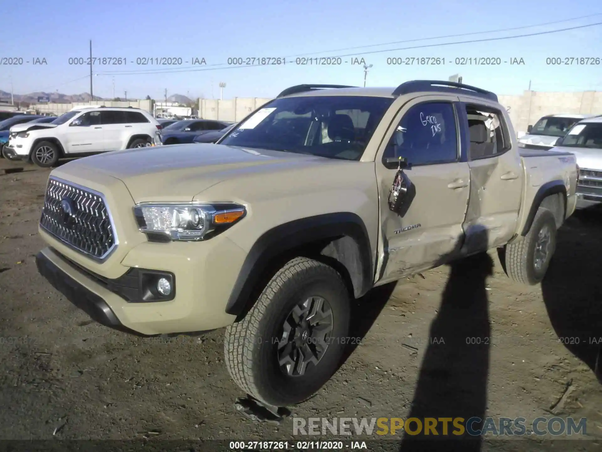 2 Photograph of a damaged car 3TMCZ5AN2KM219679 TOYOTA TACOMA 2019