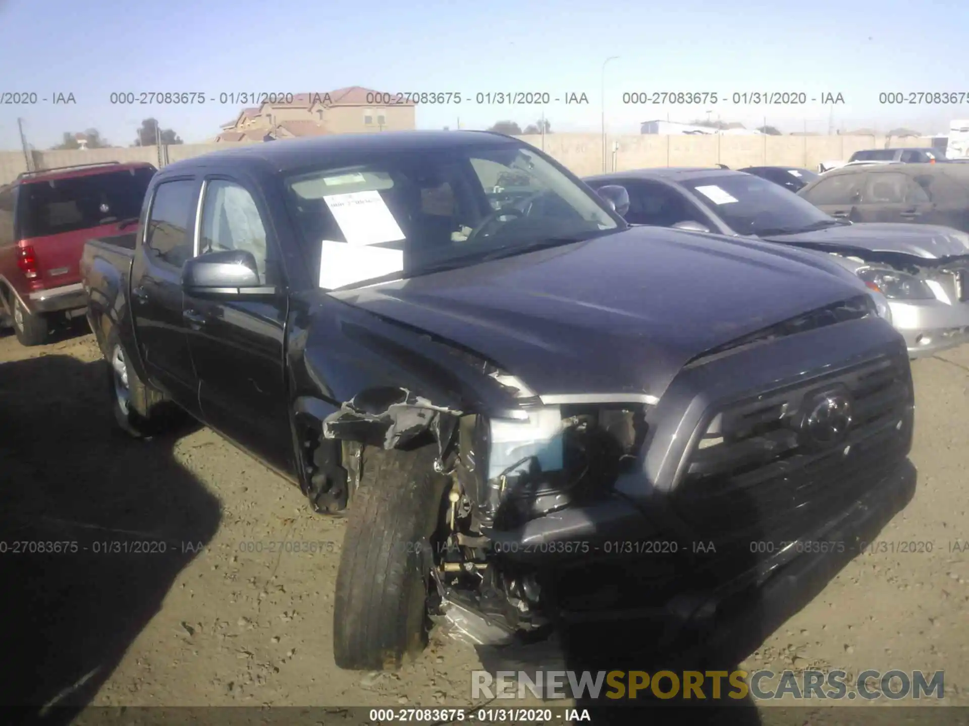 1 Photograph of a damaged car 3TMCZ5AN2KM220573 TOYOTA TACOMA 2019