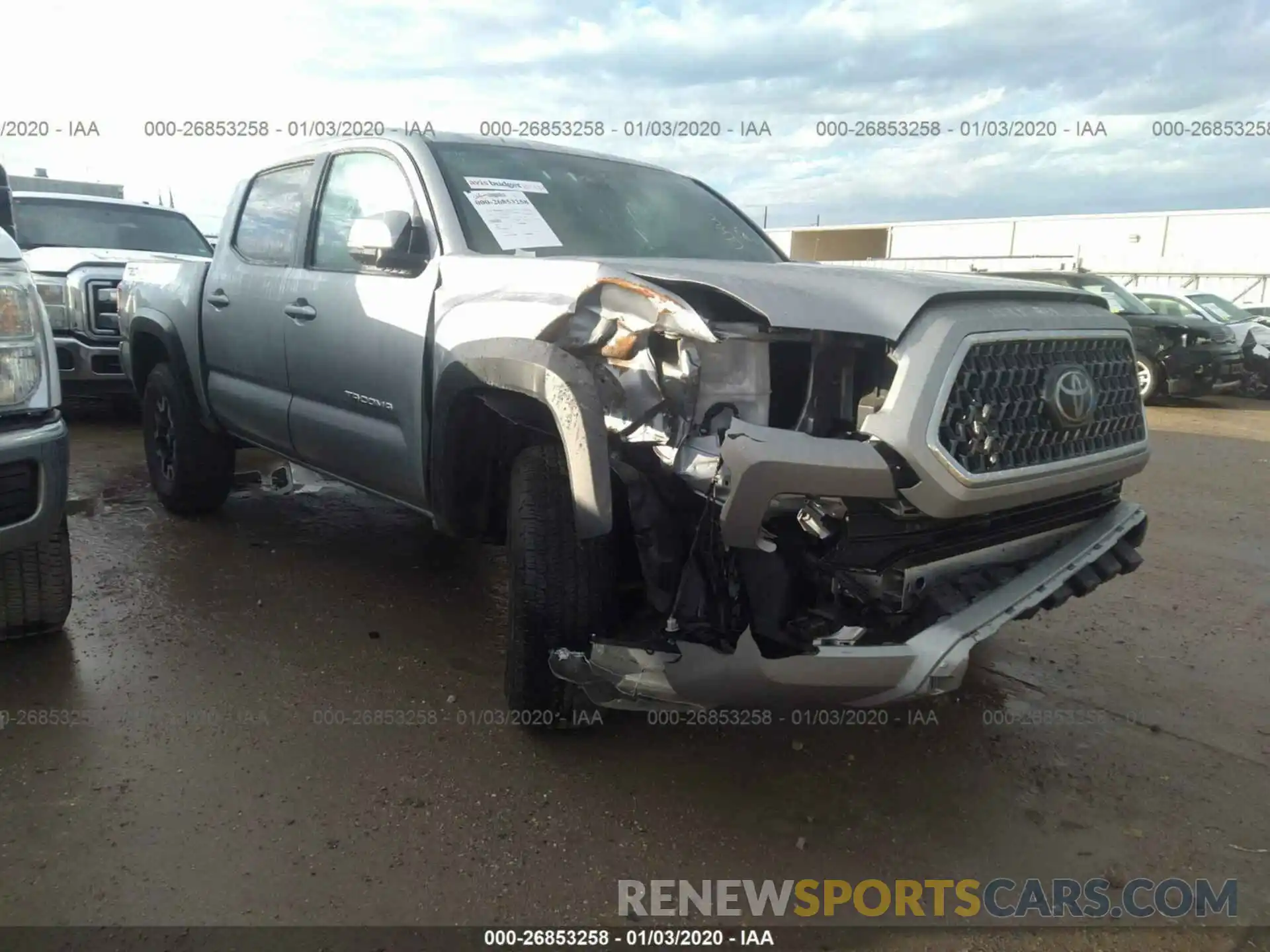 1 Photograph of a damaged car 3TMCZ5AN2KM222646 TOYOTA TACOMA 2019