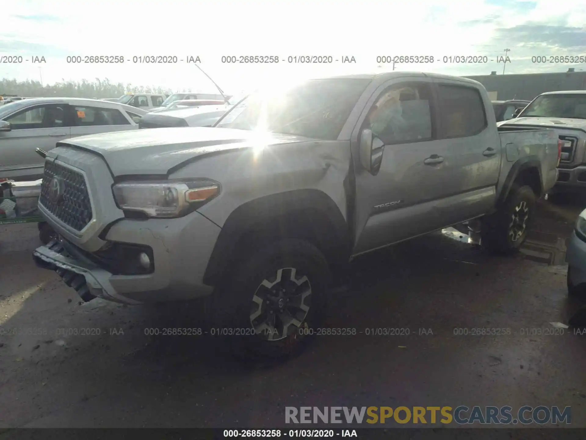 2 Photograph of a damaged car 3TMCZ5AN2KM222646 TOYOTA TACOMA 2019