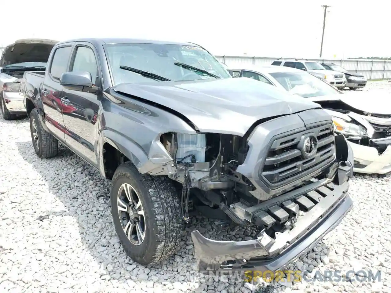 1 Photograph of a damaged car 3TMCZ5AN2KM232626 TOYOTA TACOMA 2019