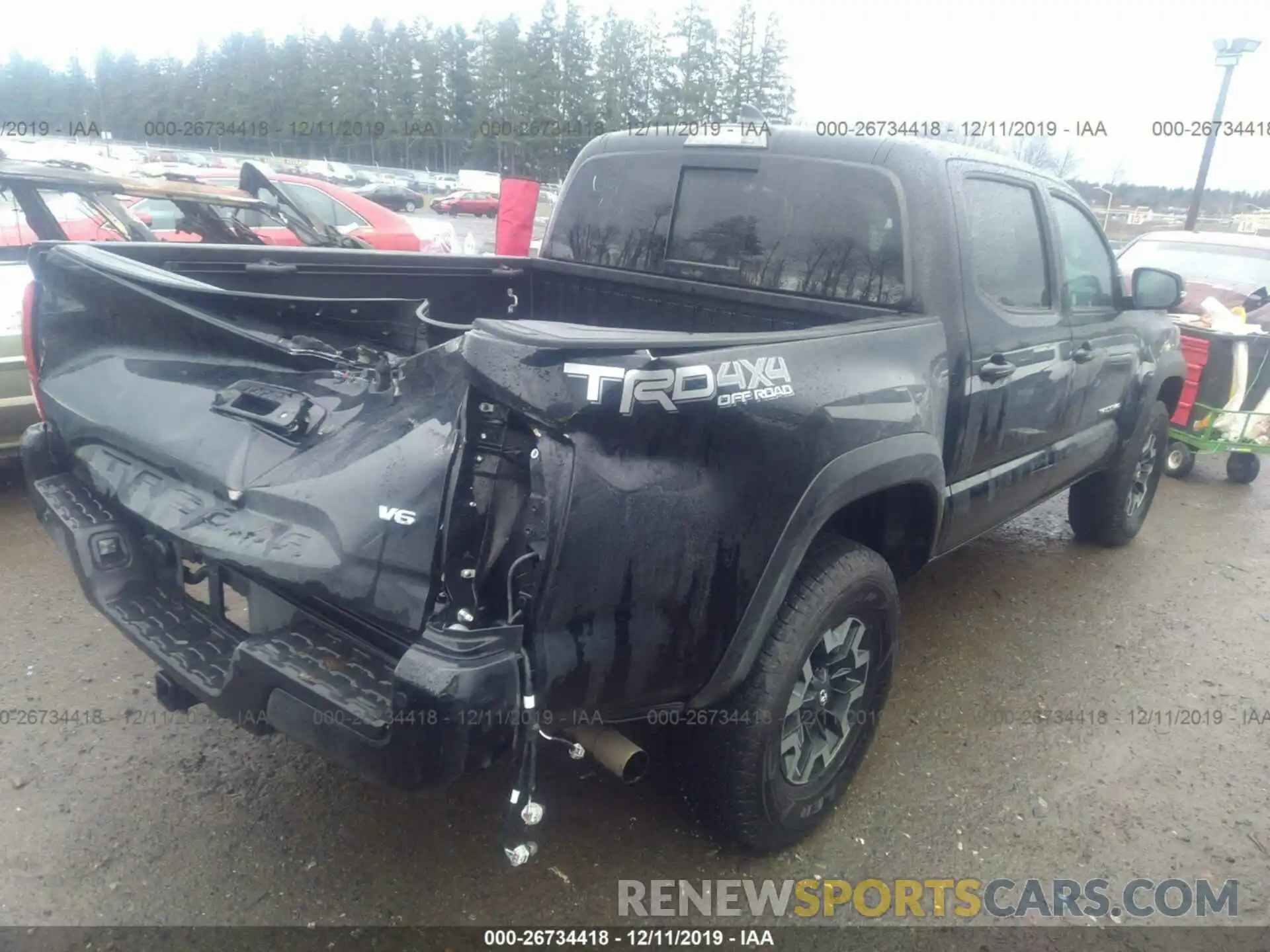 4 Photograph of a damaged car 3TMCZ5AN2KM235199 TOYOTA TACOMA 2019