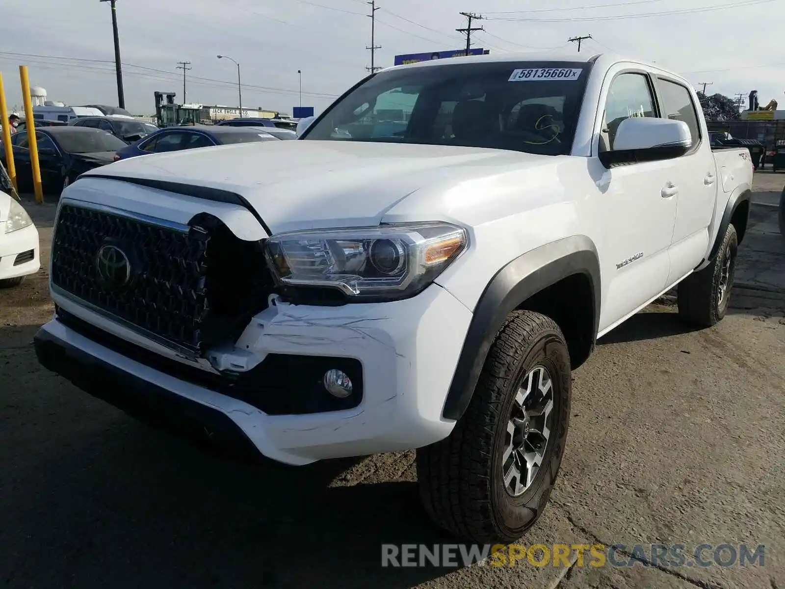 2 Photograph of a damaged car 3TMCZ5AN2KM237566 TOYOTA TACOMA 2019