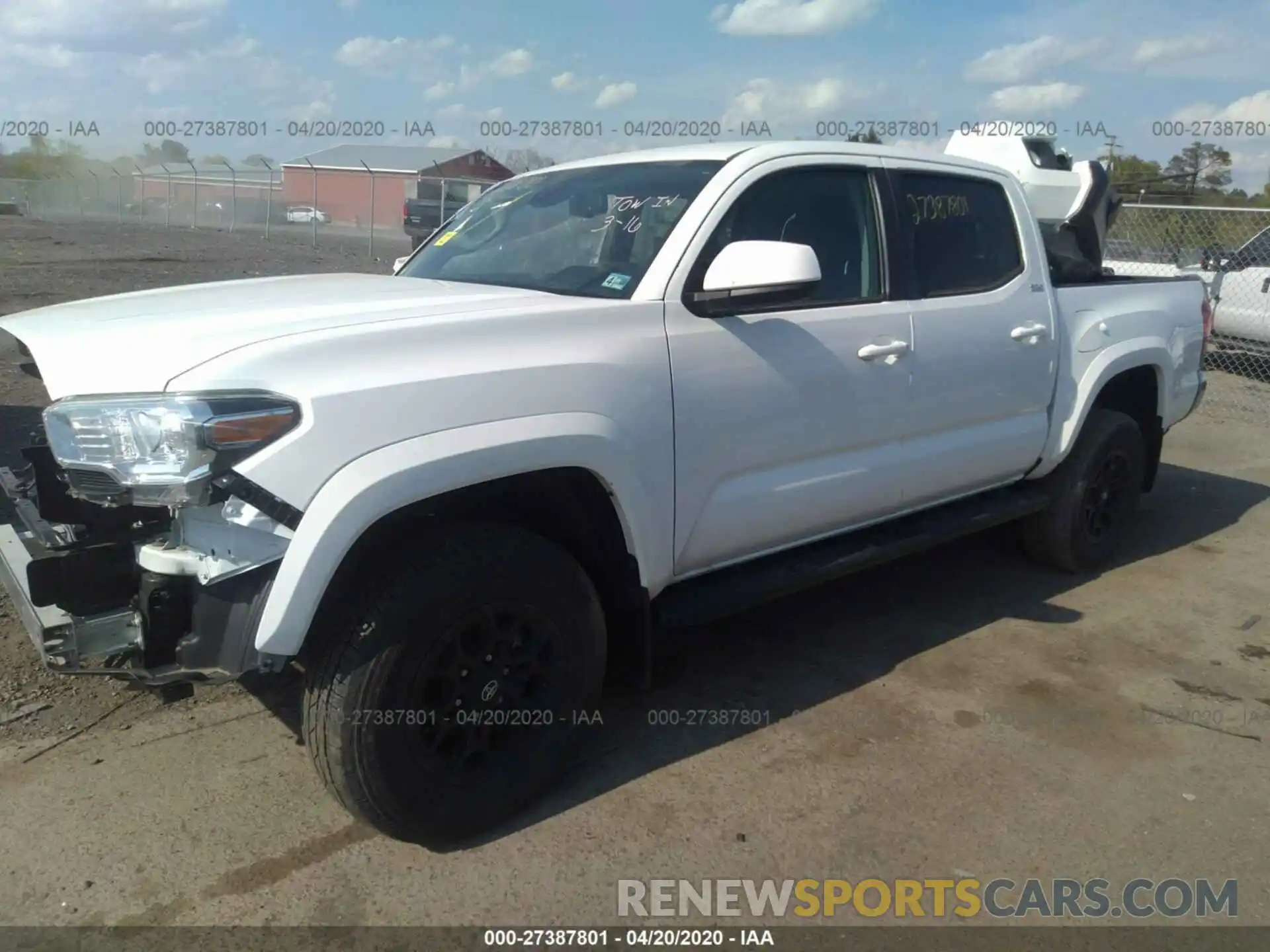 2 Photograph of a damaged car 3TMCZ5AN2KM239883 TOYOTA TACOMA 2019