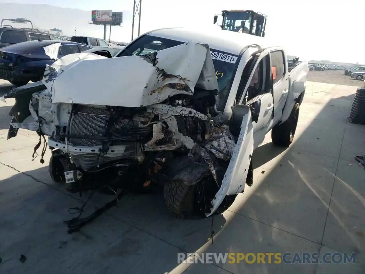 2 Photograph of a damaged car 3TMCZ5AN2KM240547 TOYOTA TACOMA 2019