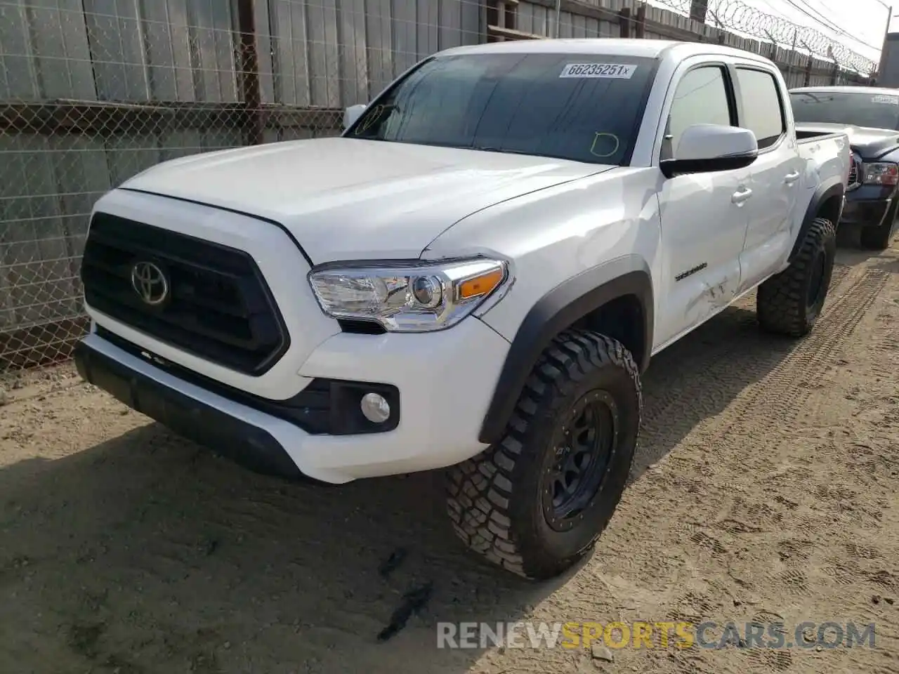 2 Photograph of a damaged car 3TMCZ5AN2KM241701 TOYOTA TACOMA 2019