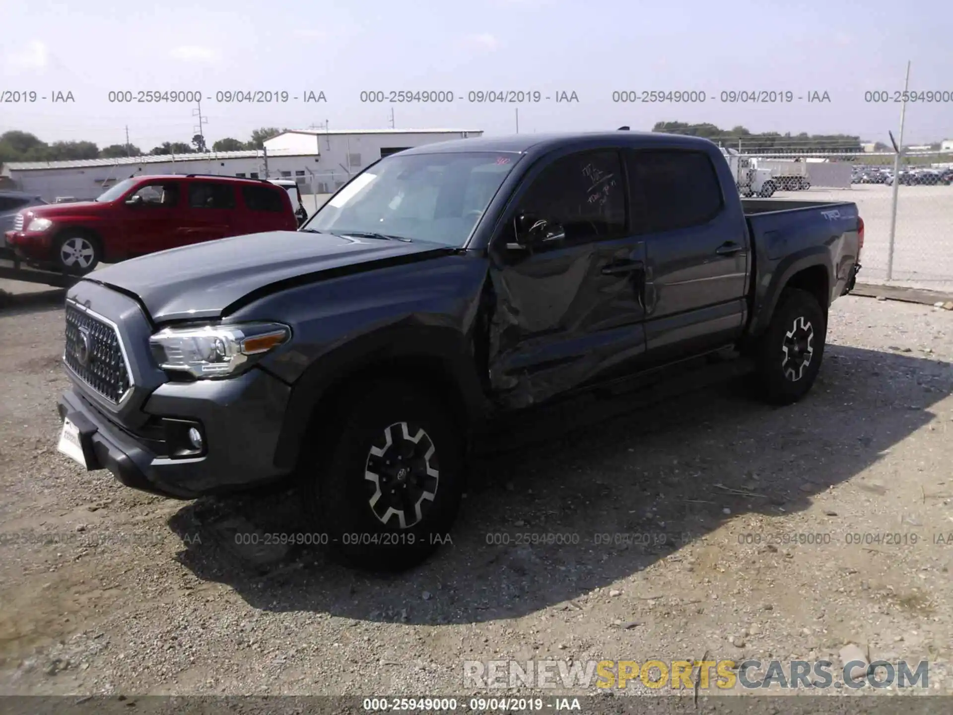 2 Photograph of a damaged car 3TMCZ5AN2KM243321 TOYOTA TACOMA 2019