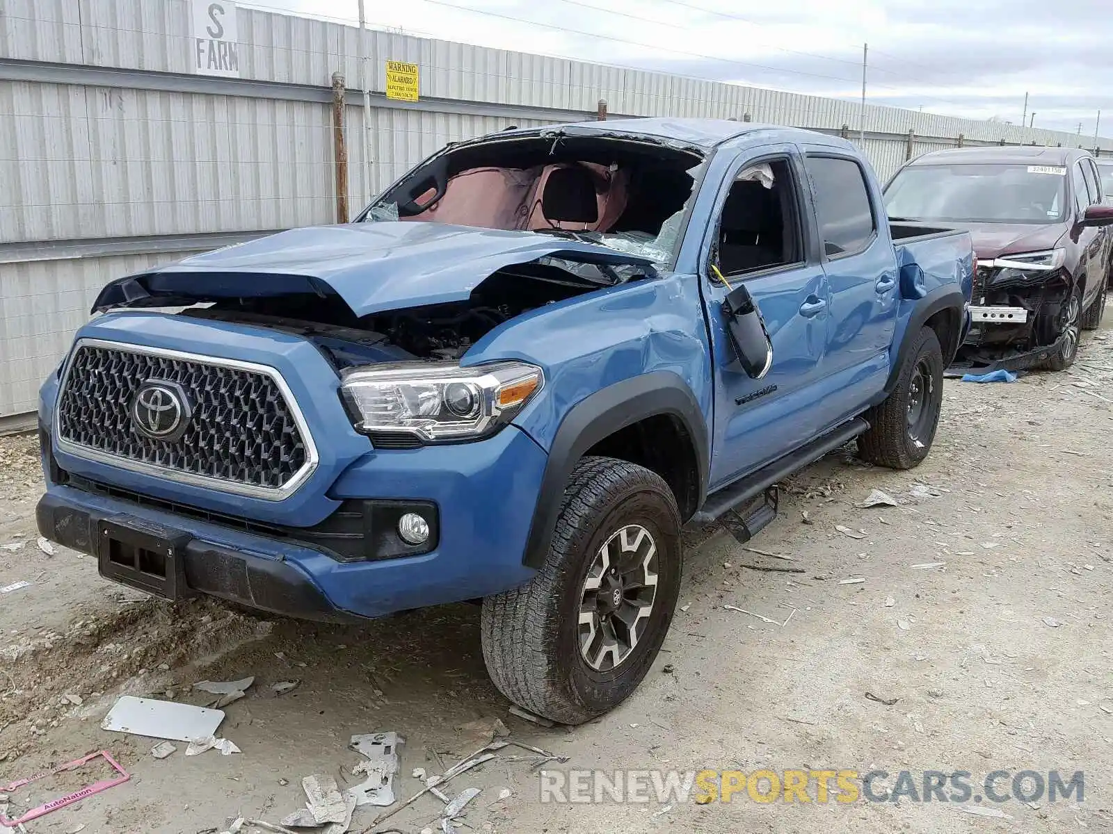 2 Photograph of a damaged car 3TMCZ5AN2KM244341 TOYOTA TACOMA 2019