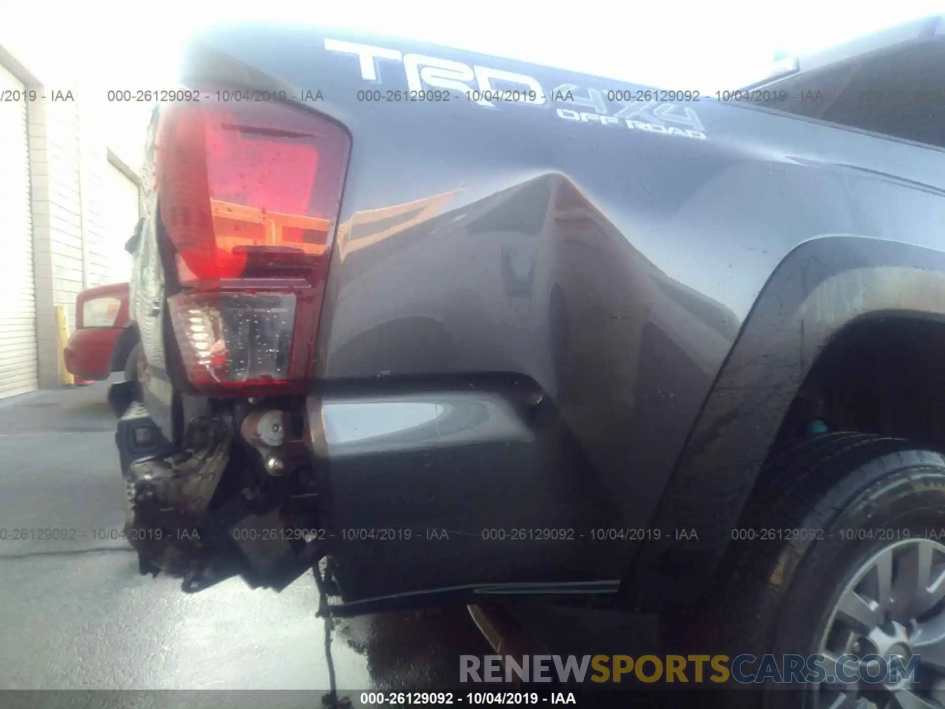 6 Photograph of a damaged car 3TMCZ5AN2KM247840 TOYOTA TACOMA 2019