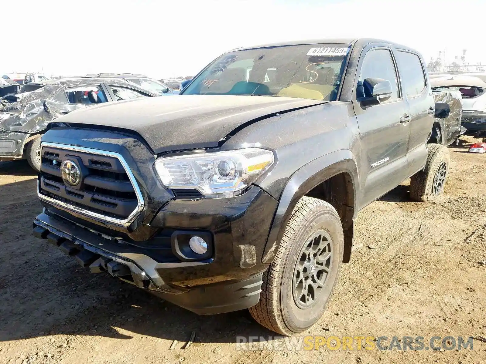 2 Photograph of a damaged car 3TMCZ5AN2KM249118 TOYOTA TACOMA 2019