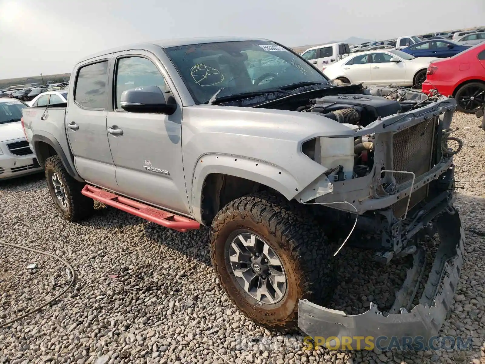 1 Photograph of a damaged car 3TMCZ5AN2KM252858 TOYOTA TACOMA 2019