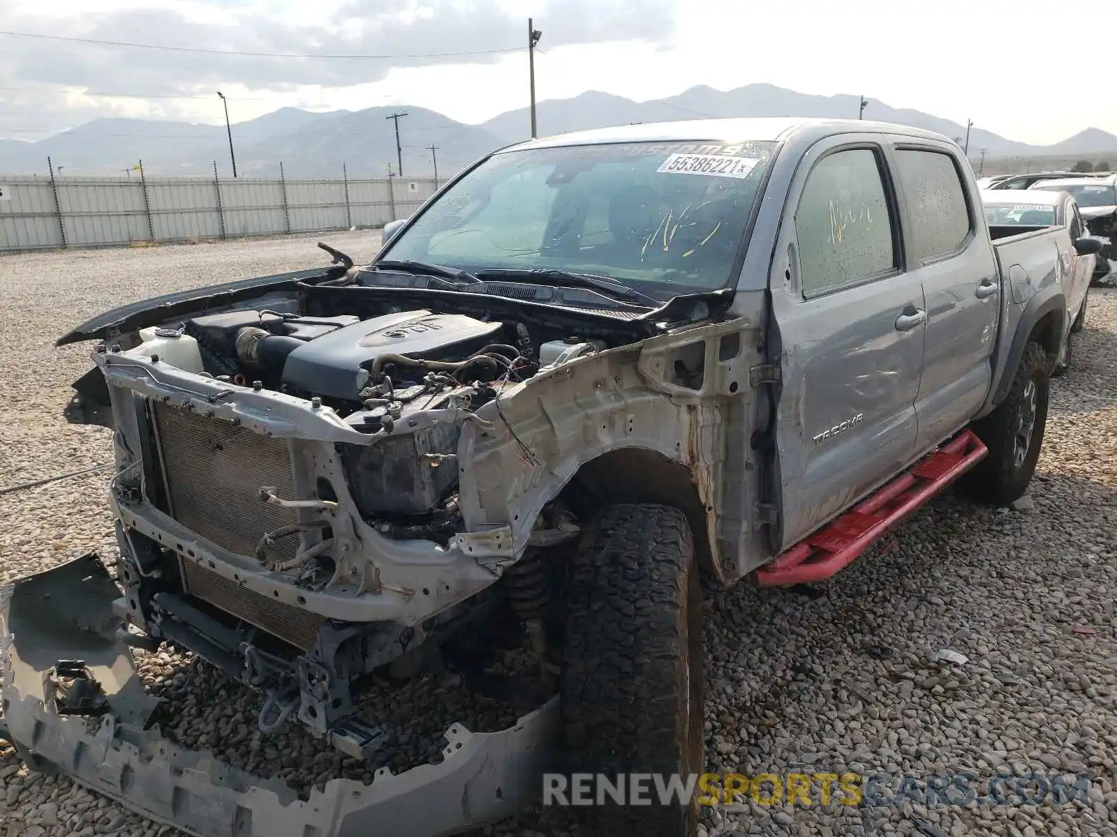 2 Photograph of a damaged car 3TMCZ5AN2KM252858 TOYOTA TACOMA 2019