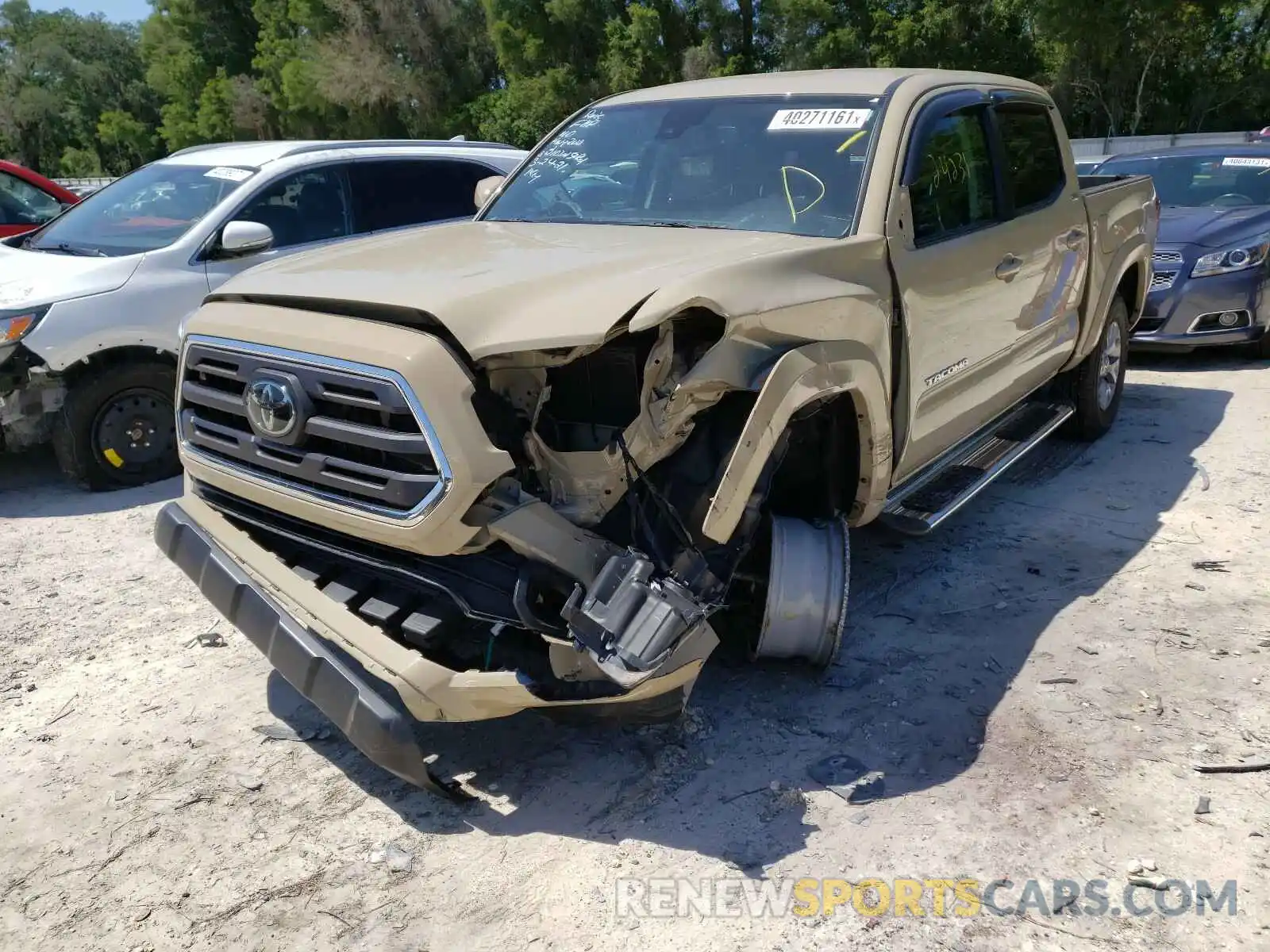 2 Photograph of a damaged car 3TMCZ5AN2KM253721 TOYOTA TACOMA 2019