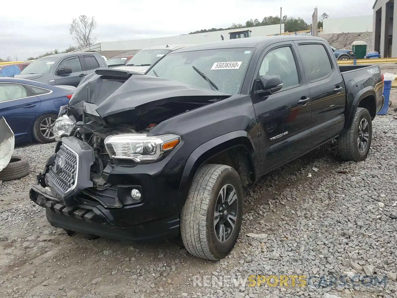 2 Photograph of a damaged car 3TMCZ5AN2KM254268 TOYOTA TACOMA 2019