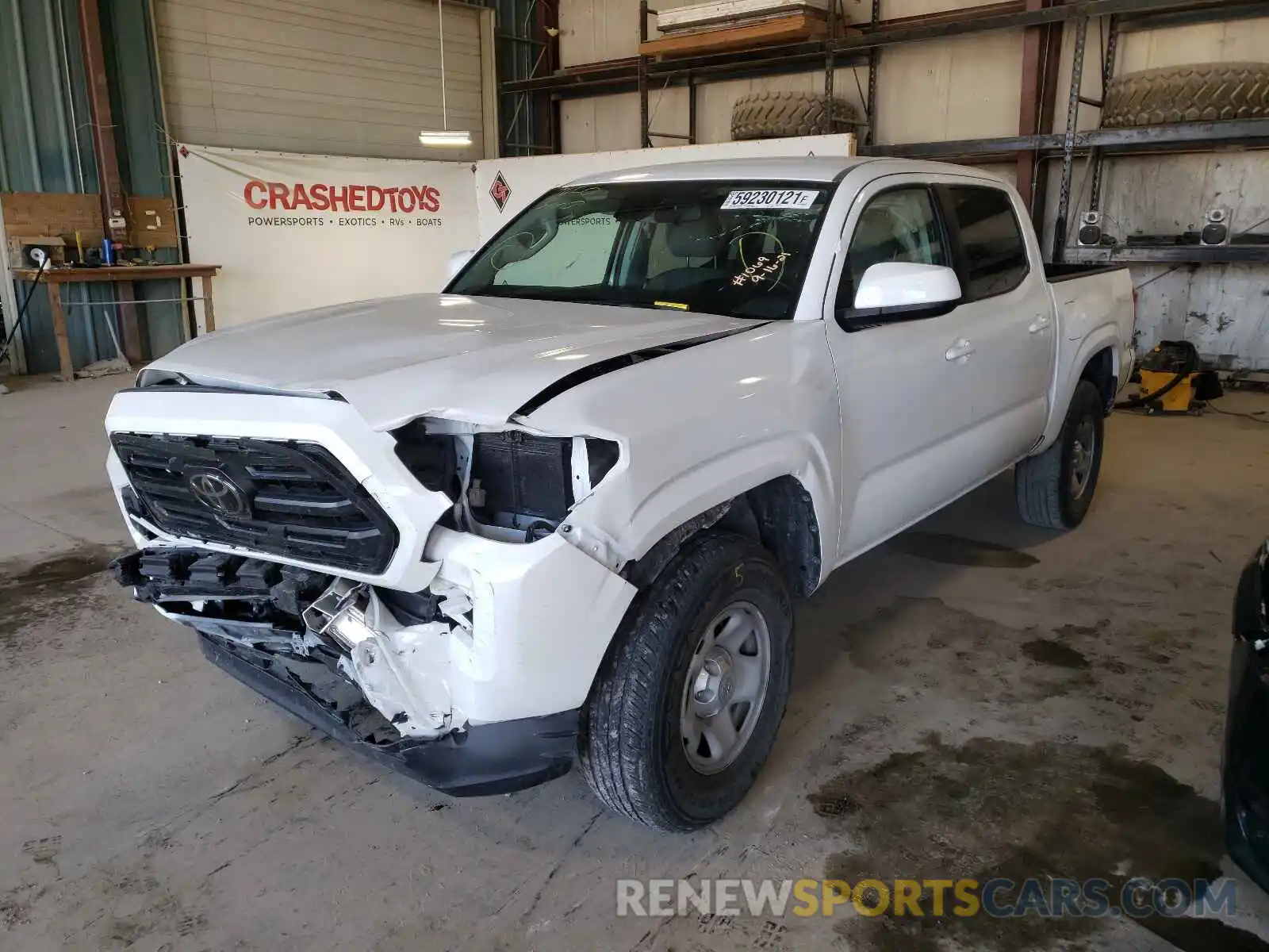 2 Photograph of a damaged car 3TMCZ5AN2KM255436 TOYOTA TACOMA 2019