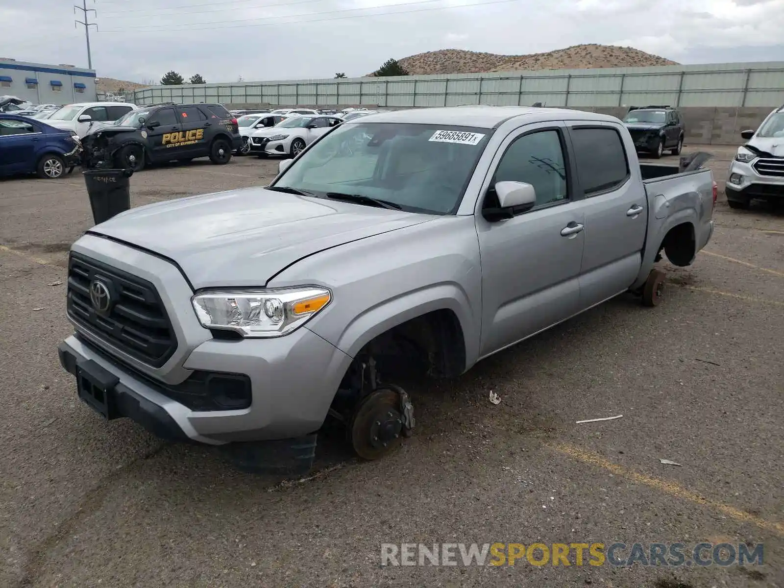 2 Photograph of a damaged car 3TMCZ5AN2KM256165 TOYOTA TACOMA 2019