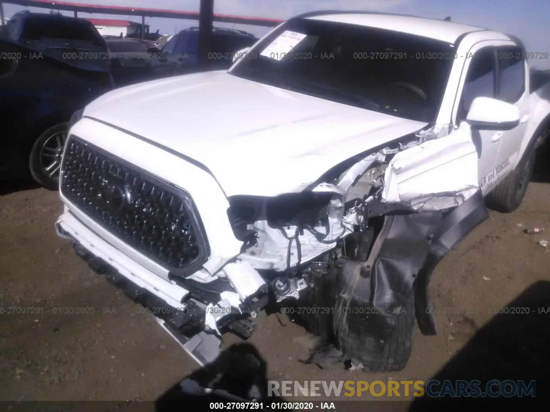 6 Photograph of a damaged car 3TMCZ5AN2KM256943 TOYOTA TACOMA 2019