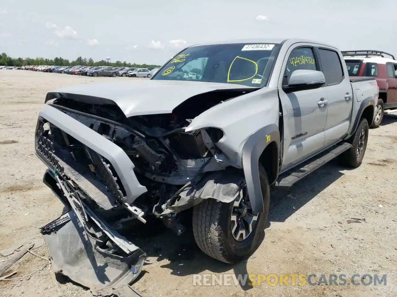 2 Photograph of a damaged car 3TMCZ5AN2KM259146 TOYOTA TACOMA 2019