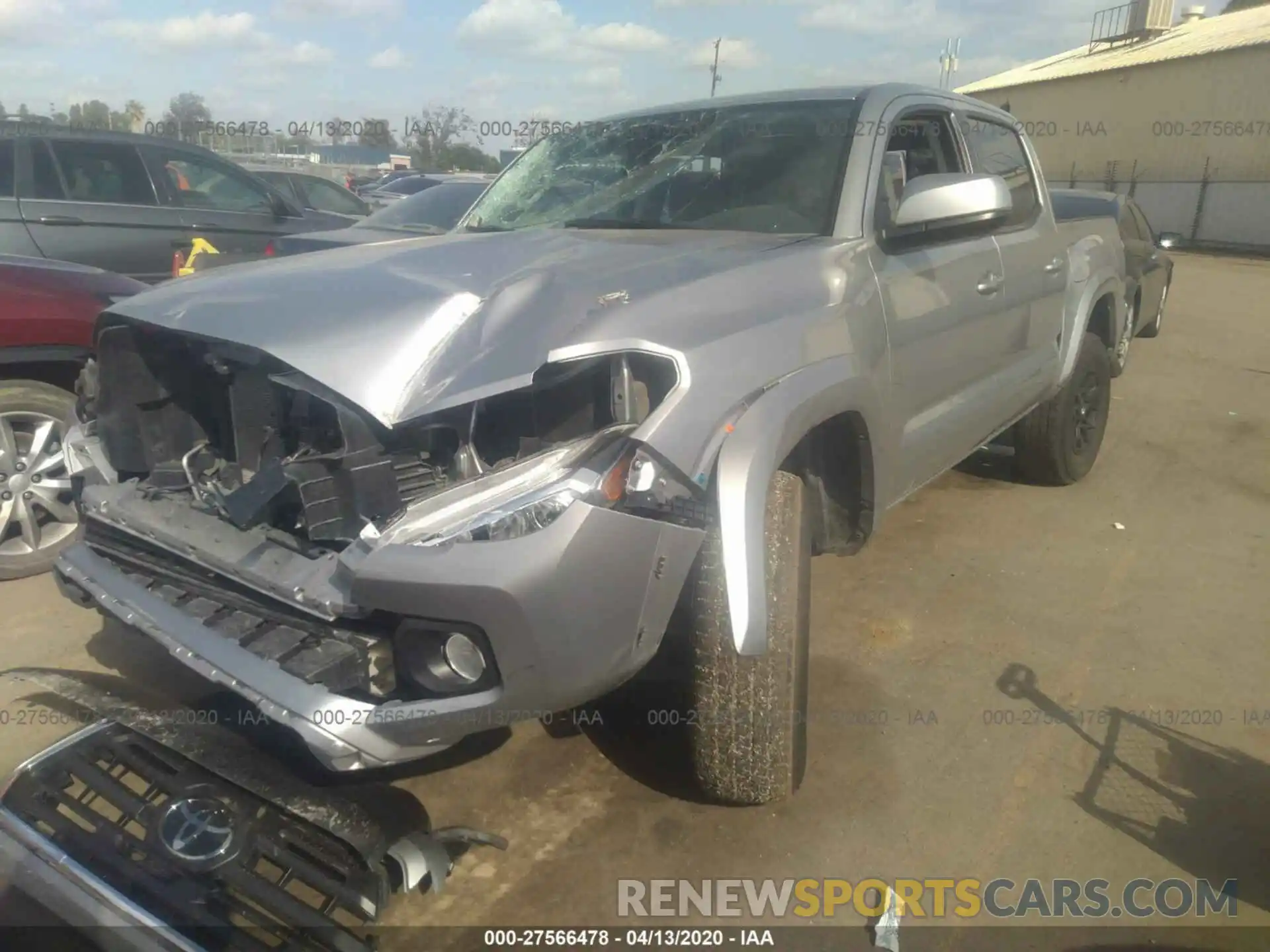 2 Photograph of a damaged car 3TMCZ5AN2KM265500 TOYOTA TACOMA 2019