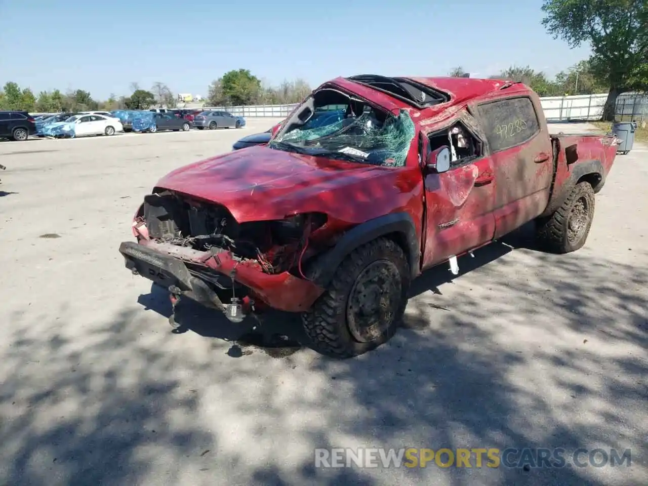 2 Photograph of a damaged car 3TMCZ5AN2KM270728 TOYOTA TACOMA 2019