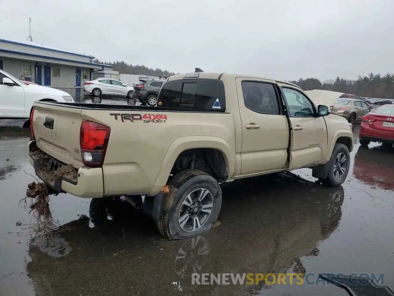 3 Photograph of a damaged car 3TMCZ5AN2KM270812 TOYOTA TACOMA 2019