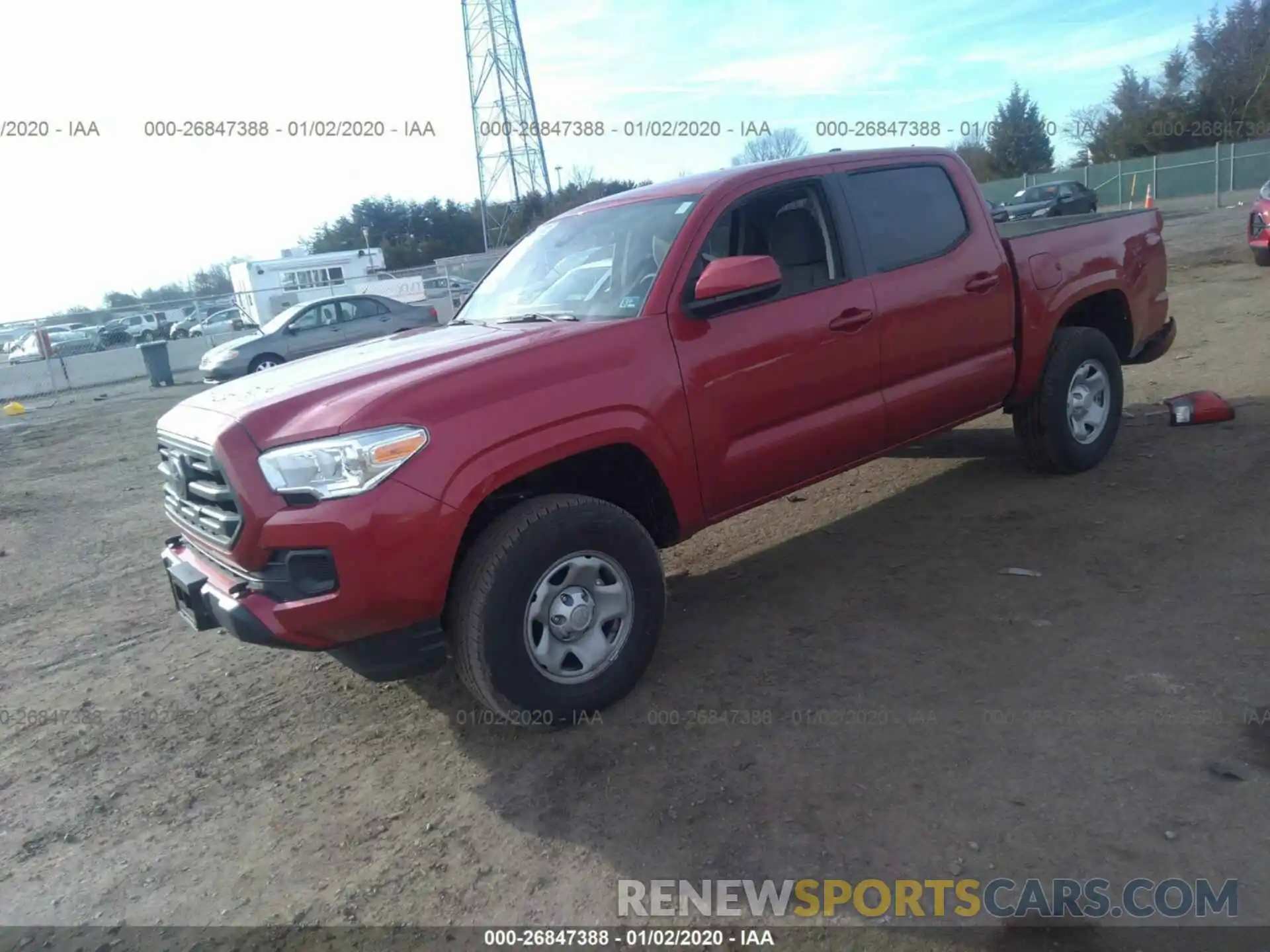 2 Photograph of a damaged car 3TMCZ5AN2KM277906 TOYOTA TACOMA 2019